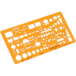 4014509010121 - Zeichenschablone NATO Truppenzeichen 8355 orange 4014509010121 - Zeichenschablone NATO Truppenzeichen 8355 orange