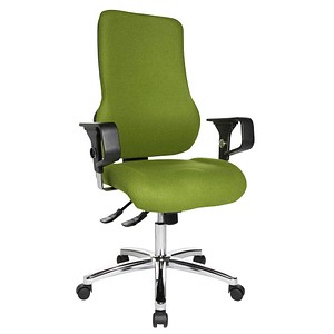 Topstar Bürostuhl Sitness 55, SD69X L55 Stoff grün, Gestell chrom