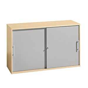 HAMMERBACHER Schiebetürenschrank silber/ahorn 1 Fachboden HAMMERBACHER Schiebetürenschrank silber/ahorn 1 Fachboden