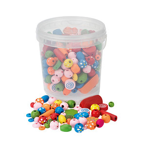 7610877567983 - Bastelset Holzperlen-Mix mehrfarbig 7610877567983 GLOREX