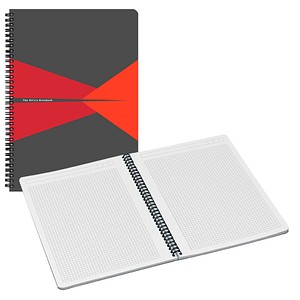 4002432112586 - Collegeblock 4647-00-25 Office Muster kariert   kariert Rand beidseitig A4 90g grau 90 Blatt 4002432112586 Leitz