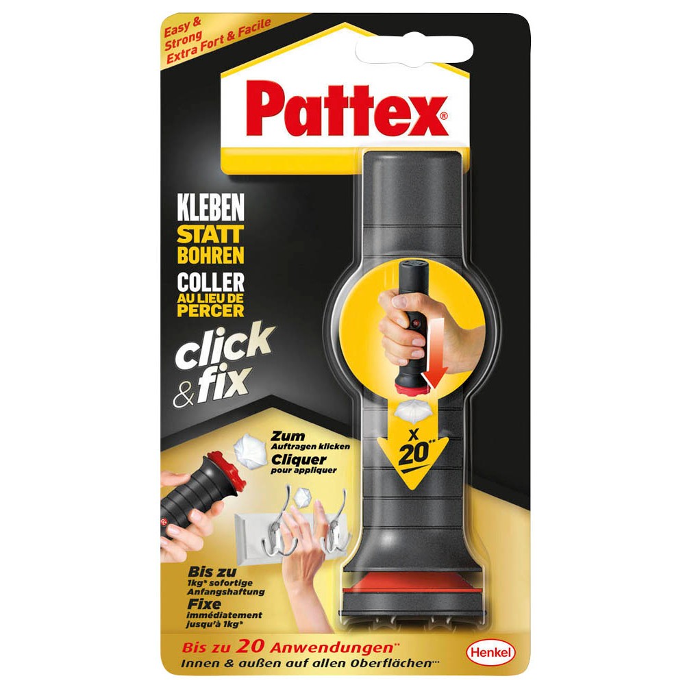 Pattex Kleben Statt Bohren Click Fix Montagekleber Bis Zu 20