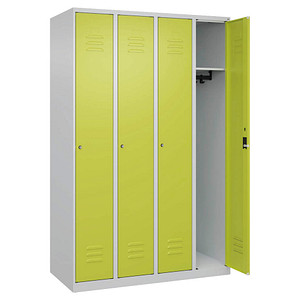 4067521364529 - Spind Classic Plus clowngrün lichtgrau 080000-40-S10019 4 Schließfächer 1200 x 500 x 1850 cm 4067521364529 C+P-Möbel 4067521364529 - Spind Classic Plus clowngrün lichtgrau 080000-40-S10019 4 Schließfächer 1200 x 500 x 1850 cm 4067521364529 C+P-Möbel