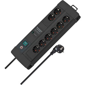4007123674855 - Brennenstuhl - berspannungsschutz-Steckdosenleiste Premium-Line 60000A 8-fach Duo schwarz 3m H05VV-F 3G15 - schwarz