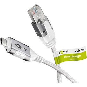 4040849743870 - GOOBAY 74387 - Netzwerkadapter Kabel USB 31 Typ C Gigabit Ethernet 2 m