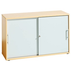 HAMMERBACHER Schiebetürenschrank silber/buche 1 Fachboden HAMMERBACHER Schiebetürenschrank silber/buche 1 Fachboden
