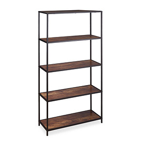 4052025276140 - Relaxdays Bücherregal Vintage 5 Ablagen industrial Büro Wohnzimmer Standregal in HBT 150x77x33 cm Holzoptik schwarz 4052025276140 - Relaxdays Bücherregal Vintage 5 Ablagen industrial Büro Wohnzimmer Standregal in HBT 150x77x33 cm Holzoptik schwarz