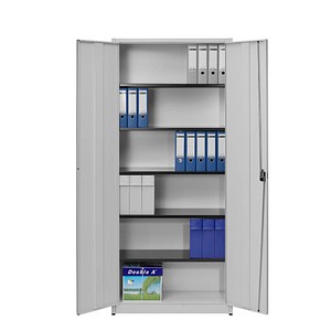 4250633300978 - Aktenschrank entero BF4 22 STG 7035 7035 Stahl abschließbar 6 OH 95 x 220 x 42 cm lichtgrau 4250633300978 Mauser 4250633300978 - Aktenschrank entero BF4 22 STG 7035 7035 Stahl abschließbar 6 OH 95 x 220 x 42 cm lichtgrau 4250633300978 Mauser