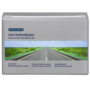4005058623641 - Holthaus Medical Klassik Verbandkasten Auto 2022 DIN 13164 Bruchsicherer und schlagfester KFZ-Verbandkasten aus Kunststoff Maße 26 x 17 x 8 cm Farbe grau 4005058623641 - Holthaus Medical Klassik Verbandkasten Auto 2022 DIN 13164 Bruchsicherer und schlagfester KFZ-Verbandkasten aus Kunststoff Maße 26 x 17 x 8 cm Farbe grau