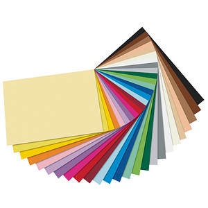 4001868006551 - Glorex Gmbh - Glorex Tonzeichenpapierblock 130g m² sortiert 24 x 34 cm 50 Blatt Bastelpapier