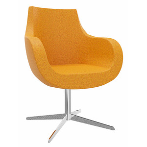 4260743069887 - Sessel Pirum orange chrom Stoff 4260743069887 - Sessel Pirum orange chrom Stoff