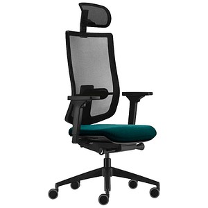 4049694007656 - Bürostuhl sedo pro light 2 petrol schwarz   schwarz mit Armlehnen bis 130kg 4049694007656 Sedus