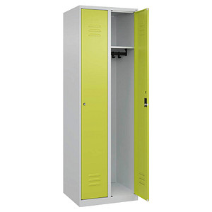 4067521365359 - Spind Classic Plus clowngrün lichtgrau 080000-20-S10029 2 Schließfächer 600 x 500 x 1850 cm 4067521365359 C+P-Möbel