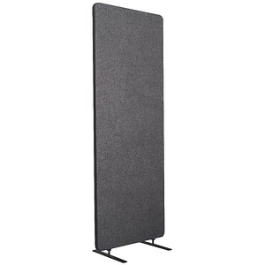 4260563729800 - Akustischer Raumteiler Einzelexemplar rechteckig Hochkant-Format mit Standfüßen B 600 x T 350 x H 1680 mm PET-Filz grau 4260563729800 - Akustischer Raumteiler Einzelexemplar rechteckig Hochkant-Format mit Standfüßen B 600 x T 350 x H 1680 mm PET-Filz grau