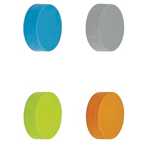 4002390083089 - Ferrit-Magnet Maul 4 Stück bis 08 kg Silikon-Ummantelung Ø 30 x 7 mm farbsortiert 4002390083089 - Ferrit-Magnet Maul 4 Stück bis 08 kg Silikon-Ummantelung Ø 30 x 7 mm farbsortiert