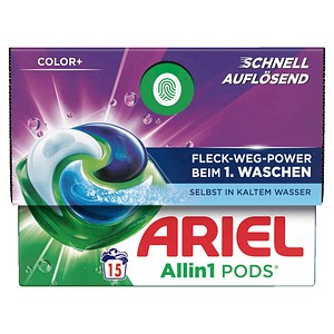 ARIEL COLOR+ Allin1 PODS Waschmittel Caps, 15 St.