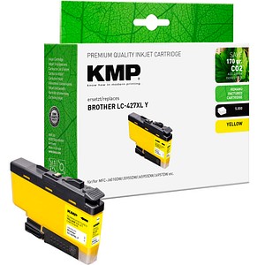 KMP  gelb Druckerpatrone kompatibel zu brother LC427XLY
