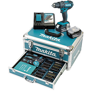 0088381748469 - makita DHP482RFX9 Akku-Schlagbohrschrauber-Set 180 V mit 2 Akkus