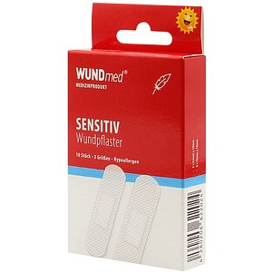 WUNDmed® Pflaster Sensitiv Hypoallergen 02-043 weiß, 10 St.