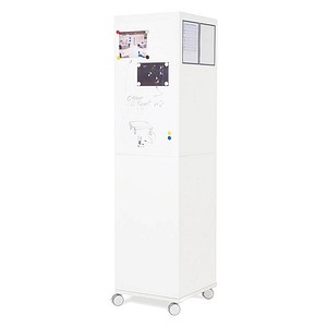 rocada mobiles Whiteboard Skin CUBE 55,0 x 211,0 cm weiß Stahl