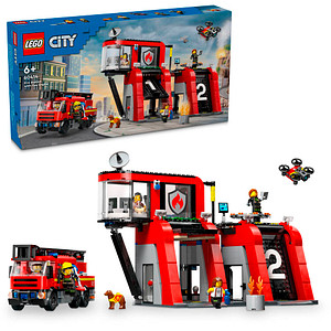 5702017582962 - 60414 City Feuerwehrstation mit Drehleiterfahrzeug Konstruktionsspielzeug