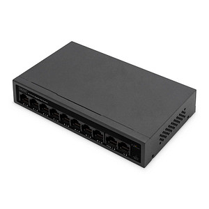 4016032485926 - DN-95357 Netzwerk Switch 8 + 2 Port 10   100   1000 MBit s PoE-Funktion