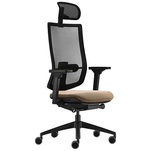 4049694007632 - Bürostuhl sedo pro light 2 creme schwarz   schwarz mit Armlehnen bis 130kg 4049694007632 Sedus