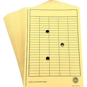 4018924822024 - Umlaufmappe aus Karton 250g mit Gitterdruck + Schaulöchern gelb 4018924822024 HEAD