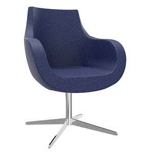 4260743069900 - Sessel Pirum dunkelblau chrom Stoff 4260743069900 - Sessel Pirum dunkelblau chrom Stoff