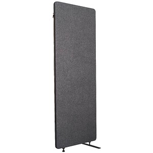 4260563729787 - Akustik-Raumteiler Luxor 1 Panel mit Standfüßen ca 7 kg B 600 x T 35 x H 1680 mm recycelte Materialien schiefergrau 4260563729787 - Akustik-Raumteiler Luxor 1 Panel mit Standfüßen ca 7 kg B 600 x T 35 x H 1680 mm recycelte Materialien schiefergrau