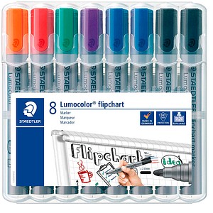 STAEDTLER 356 WP8 X Flipchart-Marker farbsortiert 2,0 mm, 8 St.