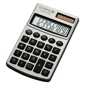 4030152190003 - 941901000 OLYMPIA LCD-1110 Taschenrechner silber 941901000 4030152190003 4030152190003 - 941901000 OLYMPIA LCD-1110 Taschenrechner silber 941901000 4030152190003
