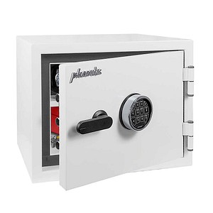 phoenix Tresor FORTRESS PRO Sicherheitsstufe S2 nach EN14450 mit Feuerschutz signalweiß 44,0 x 42,0 x 35,0 cm