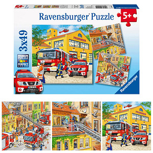 4005556094011 - Feuerwehreinsatz Puzzle 3 x 49 Teile