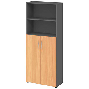 4032062305416 - Regalschrank 4770 V4770 G 6 BM grafit buche 3 Fachböden 800 x 346 x 1880 cm 4032062305416 - Regalschrank 4770 V4770 G 6 BM grafit buche 3 Fachböden 800 x 346 x 1880 cm