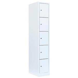 4061815518308 - Schließfachschrank signalweiß 520517 5 Schließfächer 315 x 500 x 1800 cm 4061815518308 LÜLLMANN 4061815518308 - Schließfachschrank signalweiß 520517 5 Schließfächer 315 x 500 x 1800 cm 4061815518308 LÜLLMANN