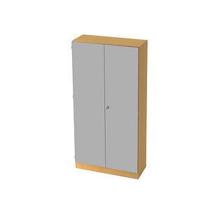 Hammerbacher Flügeltürenschrank V6 V6910/6/S/SG, 5 OH, buche/silber, 100x200,4x42cm (BxHxT) 4032062325544 Hammerbacher