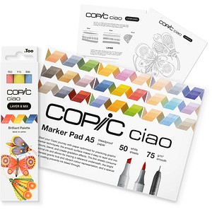 4013695268170 - Ciao 2D Brilliant Palette Starter Layoutmarker-Set farbsortiert 10 + 60 mm 1 Set 4013695268170 Copic 4013695268170 - Ciao 2D Brilliant Palette Starter Layoutmarker-Set farbsortiert 10 + 60 mm 1 Set 4013695268170 Copic