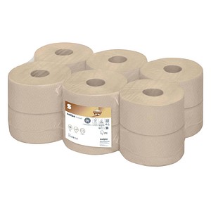 4000735353811 - Toilettenpapier Satino PureSoft Jumbo 318810 2-lagig soft beige 720 Blatt   Rolle 4000735353811 12 Rolle