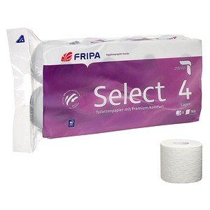 4000883005709 - Toilettenpapier Select 1040801 4-lagig hochweiß 160 Blatt Rolle 4000883005709 8 Rolle 4000883005709 - Toilettenpapier Select 1040801 4-lagig hochweiß 160 Blatt Rolle 4000883005709 8 Rolle