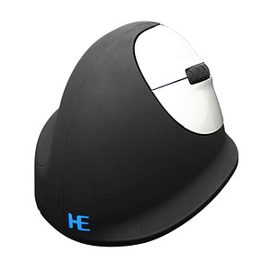 r-go HE Ergo Vertical Mouse Größe M rechts Maus ergonomisch kabellos schwarz, silber