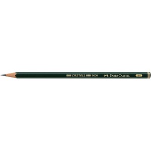 FABER-CASTELL 9000 Bleistift 4H grün, 1 St.
