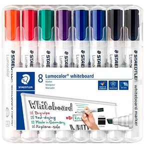 4007817061046 - Boardmarker Lumocolor 351 B 351B-WP8-X Etui 8-farbig sortiert 2-5mm Keilspitze 4007817061046 8 Stück 4007817061046 - Boardmarker Lumocolor 351 B 351B-WP8-X Etui 8-farbig sortiert 2-5mm Keilspitze 4007817061046 8 Stück