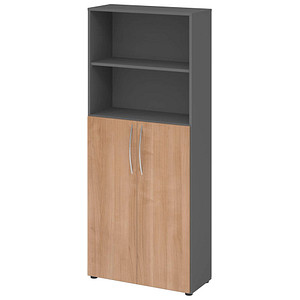 4032062305423 - Regalschrank 4770 V4770 G N BM grafit nussbaum 3 Fachböden 800 x 346 x 1880 cm 4032062305423 - Regalschrank 4770 V4770 G N BM grafit nussbaum 3 Fachböden 800 x 346 x 1880 cm