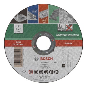 3165140591591 - Diy trennscheibe multi construction (für winkelschleifer ø 125 mm gerade acs 60 v bf) - Bosch