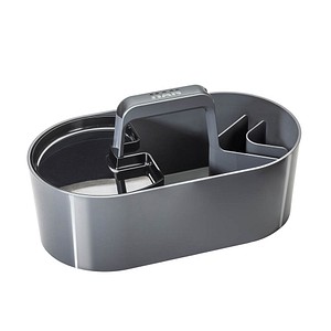 4012473120020 - Toolbox Loft tragbar mit 4 Fächern herausnehmbare Ablageschale B 330 x T 179 x H 175 mm Kunststoff granitgrau