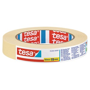 tesa ECONOMY Kreppband beige 19,0 mm x 50,0 m 1 Rolle