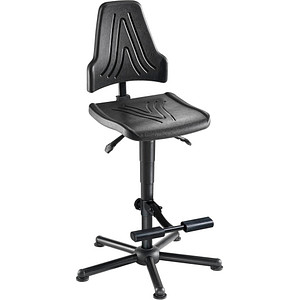 4260046923664 - Arbeitsdrehstuhl W19-25-H-PU-AH2 schwarz schwarz bis 250kg 4260046923664 Mey Chair 4260046923664 - Arbeitsdrehstuhl W19-25-H-PU-AH2 schwarz schwarz bis 250kg 4260046923664 Mey Chair