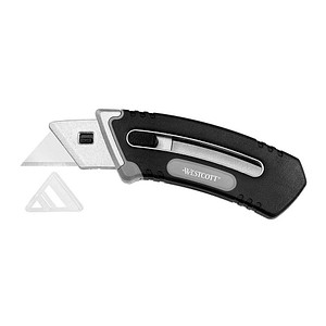 4027521514942 - Sicherheitsmesser Collapsible Utility 1 Glied Mehrweg Karbonstahl schwarz silber 4027521514942 Westcott 4027521514942 - Sicherheitsmesser Collapsible Utility 1 Glied Mehrweg Karbonstahl schwarz silber 4027521514942 Westcott
