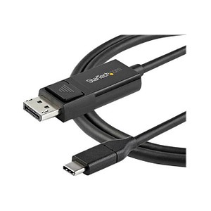 0065030886802 - StarTechcom 6ft (2m) USB C to DisplayPort 12 Cable 4K 60Hz Bidirectional DP to USB-C or USB-C to DP Reversible Video Adapter Cable HBR2 HDR USB Type C Thunderbolt 3 Monitor Cable - 4K USB-C to DP Cable (CDP2DP2MBD) - DisplayPort-Kabel - USB 0065030886802 - StarTechcom 6ft (2m) USB C to DisplayPort 12 Cable 4K 60Hz Bidirectional DP to USB-C or USB-C to DP Reversible Video Adapter Cable HBR2 HDR USB Type C Thunderbolt 3 Monitor Cable - 4K USB-C to DP Cable (CDP2DP2MBD) - DisplayPort-Kabel - USB